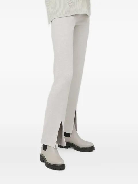 metallic-knit elasticated-waistband trousers by LIVIANA CONTI