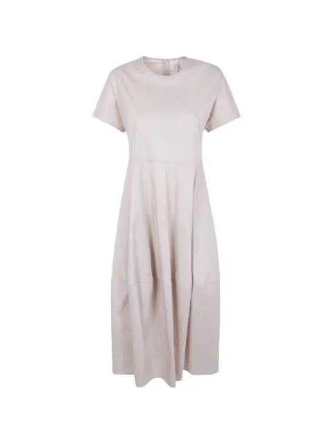 panelled crew-neck dress by LIVIANA CONTI