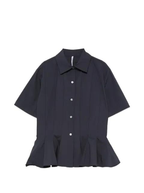 peplum-hem short-sleeve shirt by LIVIANA CONTI