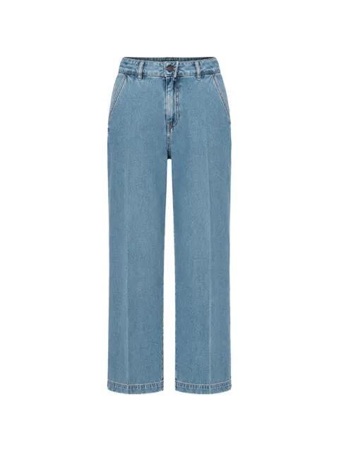 pressed-crease wide-leg jeans by LIVIANA CONTI