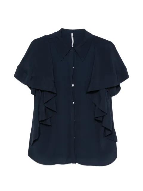 ruffled short-sleeve blouse by LIVIANA CONTI