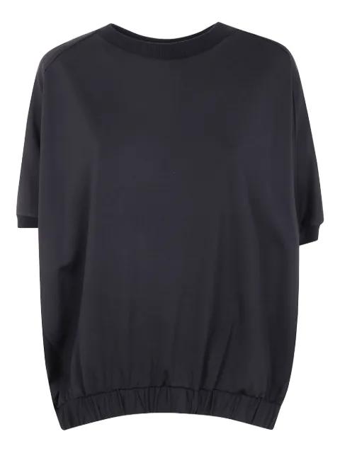 short-sleeve elasticated-hem top by LIVIANA CONTI