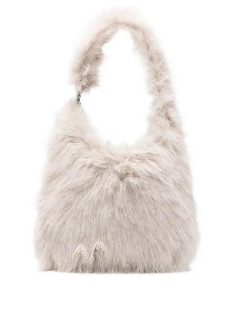 small faux-fur tote bag by LIVIANA CONTI