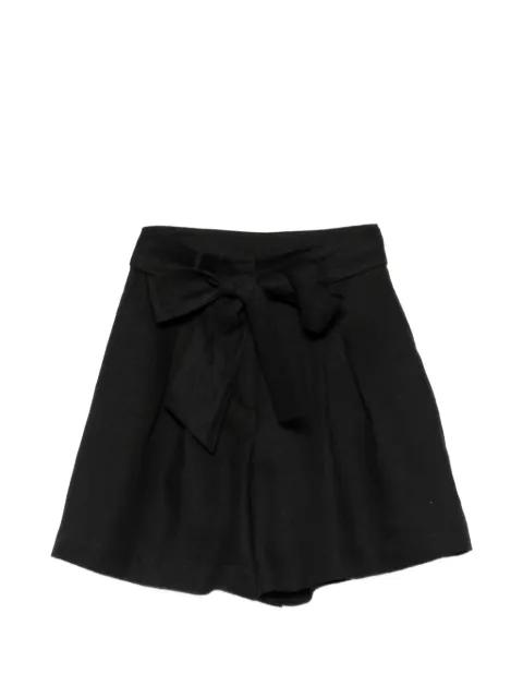 tie-waist pleated shorts by LIVIANA CONTI