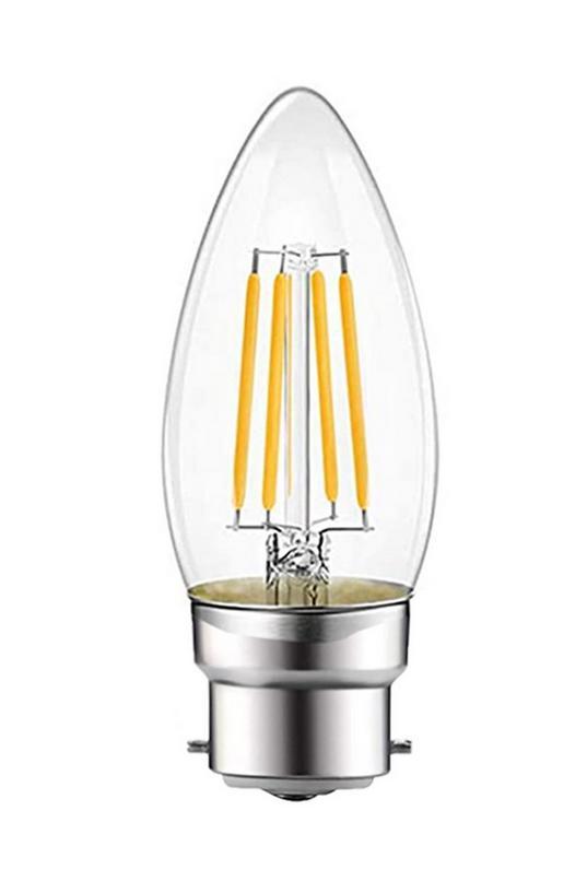 6W LED Filament Candle Light Bulb B22 6500K by LIVING&HOME 6W LED Filament Candle Light Bulb B22 6500K by LIVING&HOME