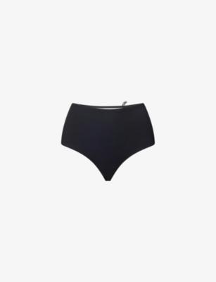 Bengal Embroidered High-Waist Stretch-Woven Briefs by LIVY