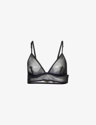 Bengal Triangle Non-Wired Stretch-Tulle Bra by LIVY