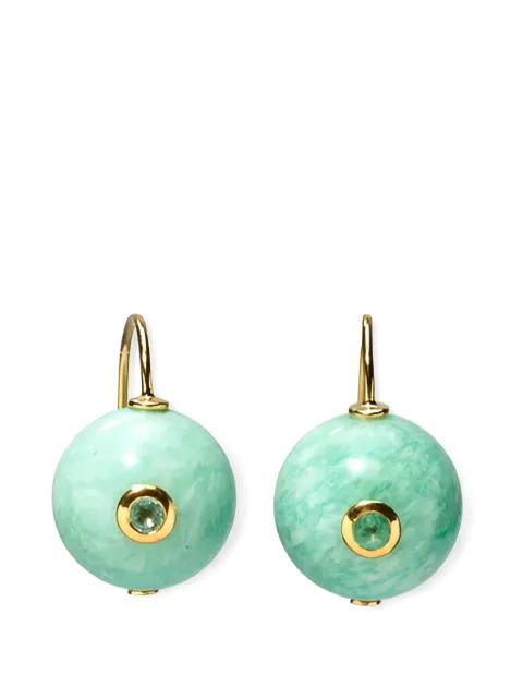 Comet amazonite earrings by LIZZIE FORTUNATO