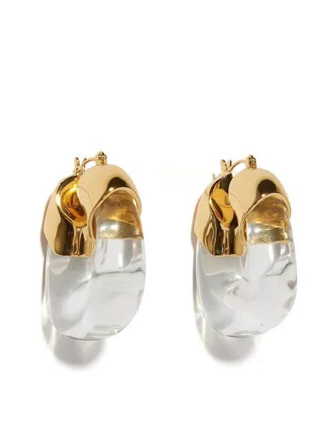 Organic hoop earrings by LIZZIE FORTUNATO JEWELS