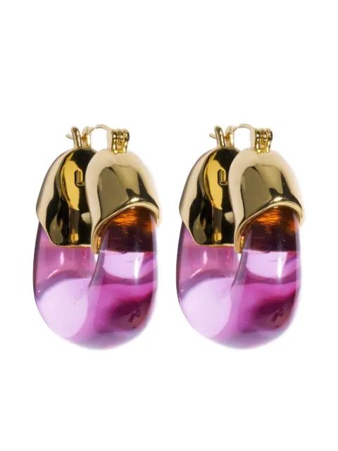 gold plated brass earrings by LIZZIE FORTUNATO JEWELS