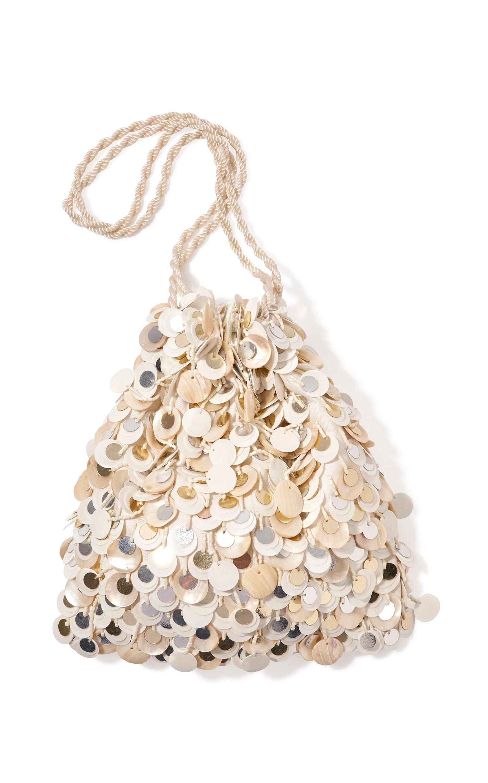 Lizzie Fortunato Gala Sequined Drawstring Pouch - Moda Operandi by LIZZIE FORTUNATO