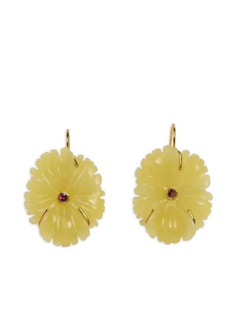 New Bloom flower-carved earrings by LIZZIE FORTUNATO