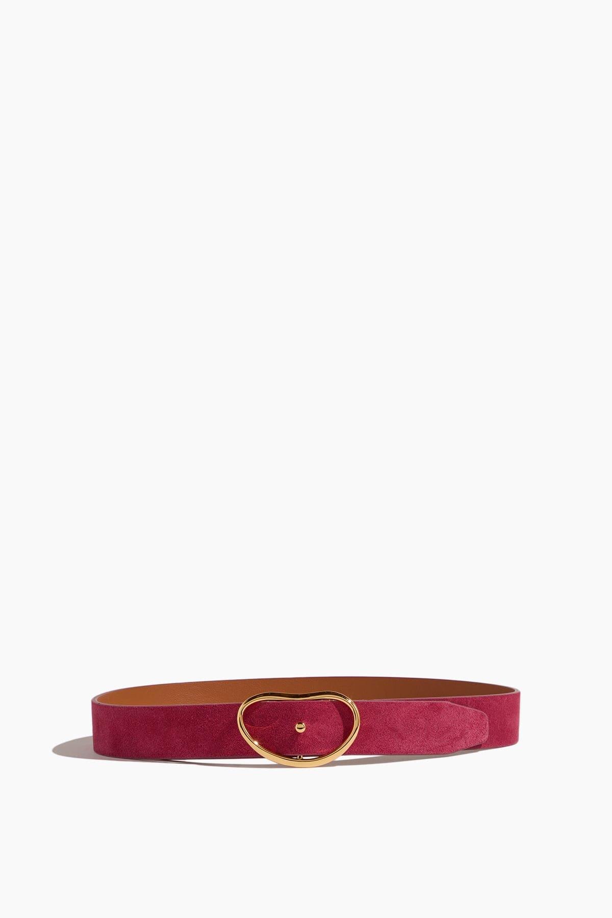 Wide Georgia Belt in Scarlet Suede by LIZZIE FORTUNATO