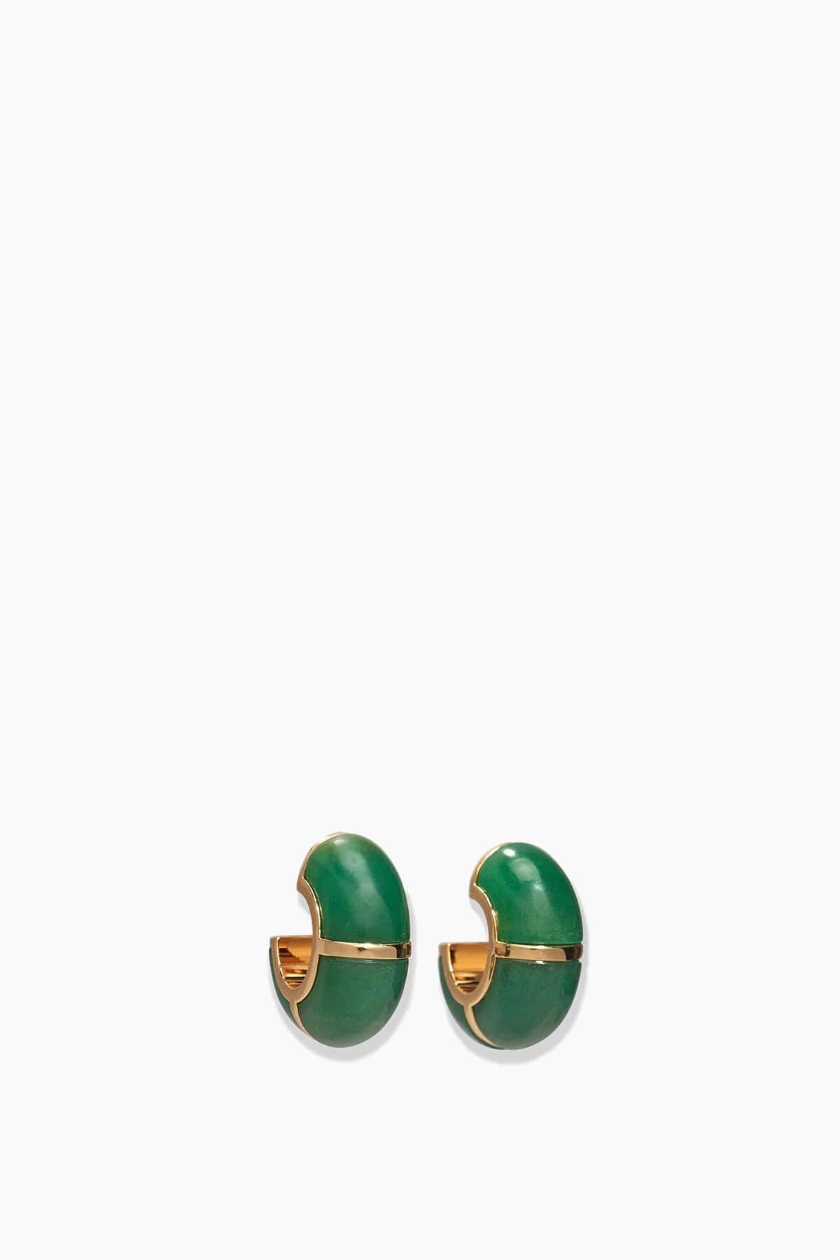 Zellige Hoops in Jade Green by LIZZIE FORTUNATO