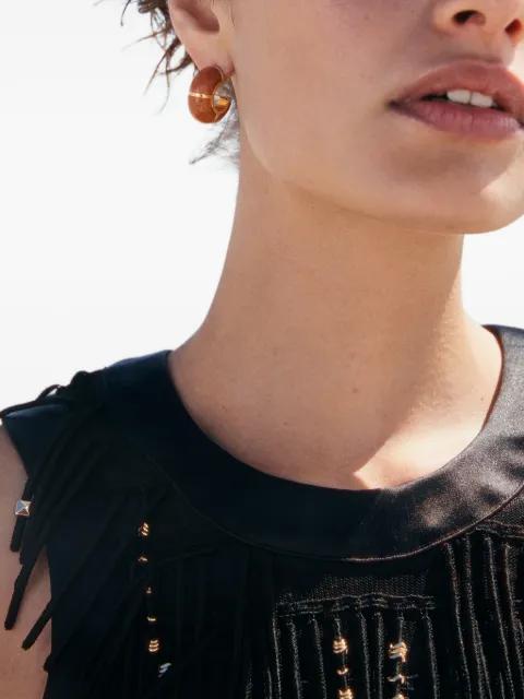 Zellige hoop earrings by LIZZIE FORTUNATO