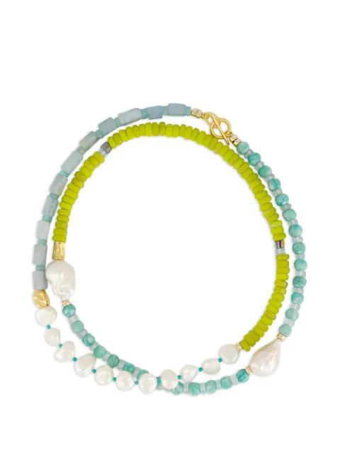 beaded pearl-embellished necklace by LIZZIE FORTUNATO