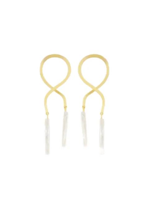 twisted-design earrings by LIZZIE FORTUNATO