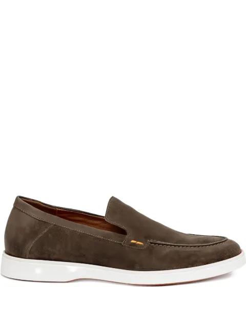 Hunter suede slip-on loafers by LLOYD