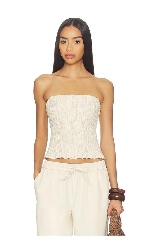 LNA Gigi Tube Top in Cream by LNA