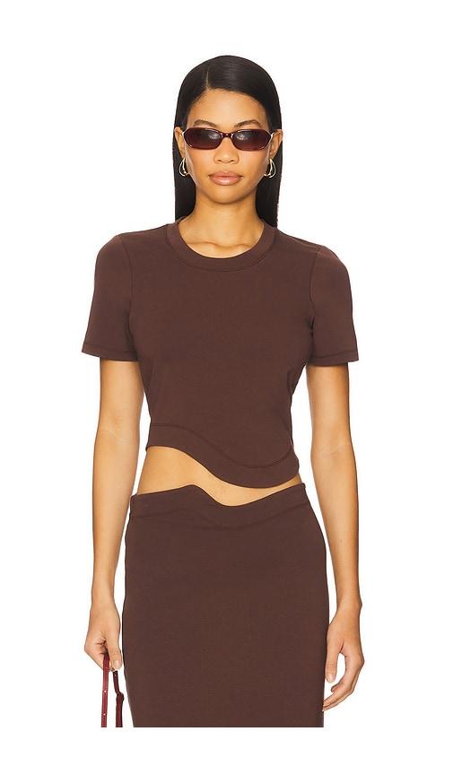 LNA Jade Top in Brown by LNA