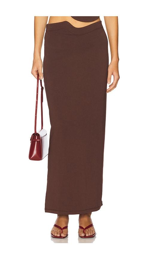 LNA Naomi Skirt in Brown by LNA