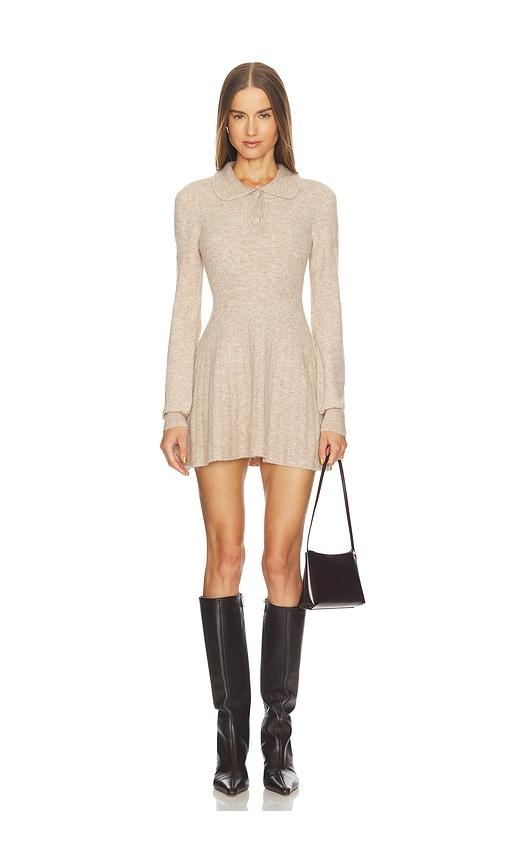 LOBA Brookelle Mini Dress in Beige by LOBA