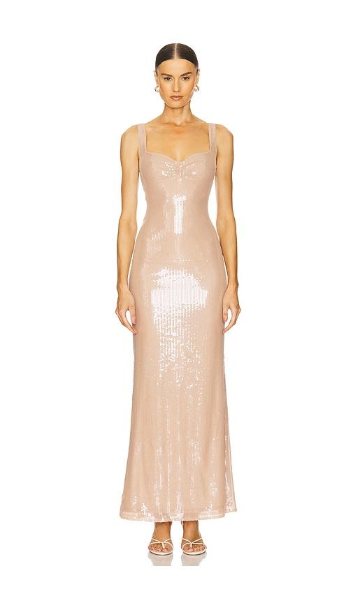 LOBA Disa Maxi Dress in Nude by LOBA