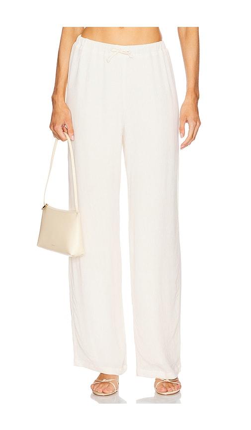 LOBA Greta Drawstring Pants in Ivory by LOBA