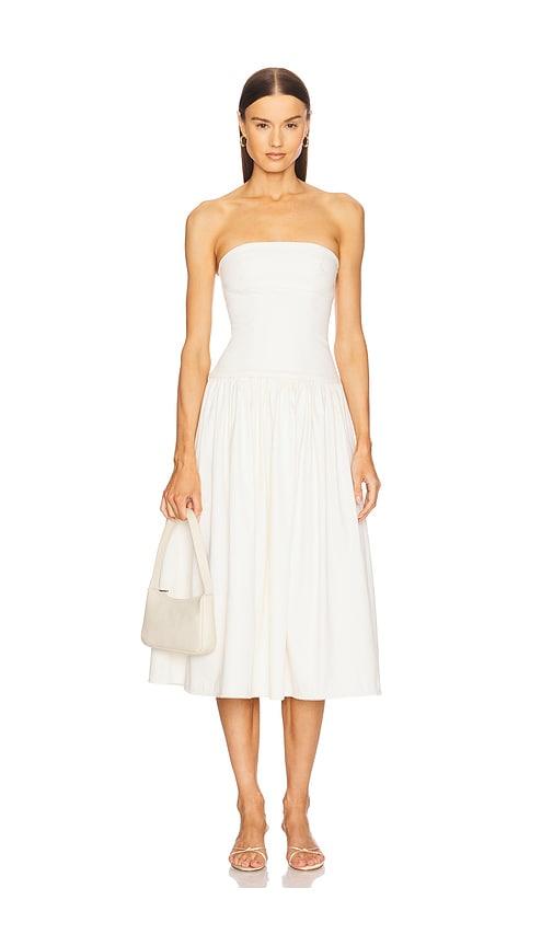 LOBA Sharon Midi Dress in Ivory by LOBA