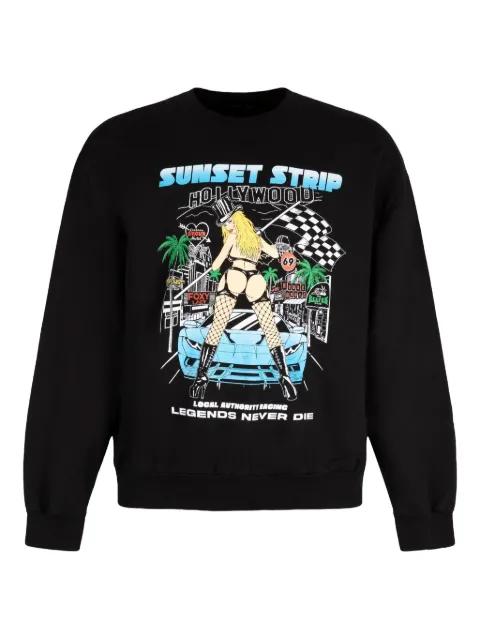 graphic-print crew-neck sweatshirt by LOCAL AUTHORITY