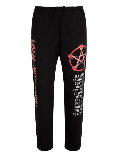 graphic-print track pants by LOCAL AUTHORITY