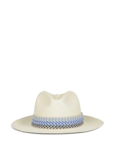 Walter chevron-patterned panama hat by LOCK&CO. HATTERS