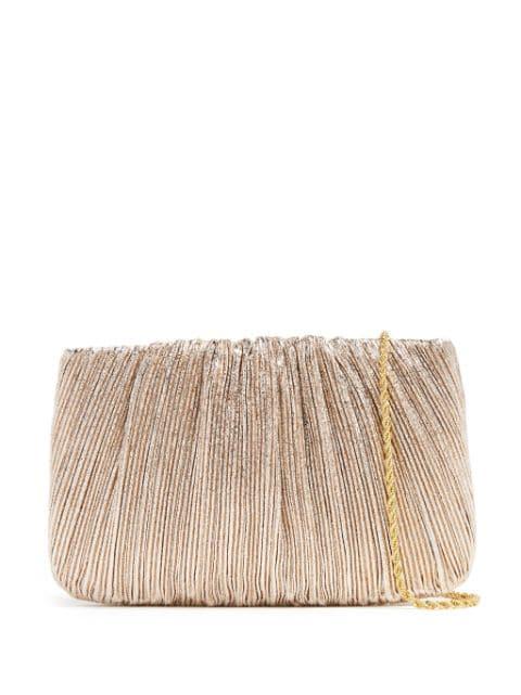 Brit pleated clutch bag by LOEFFLER RANDALL