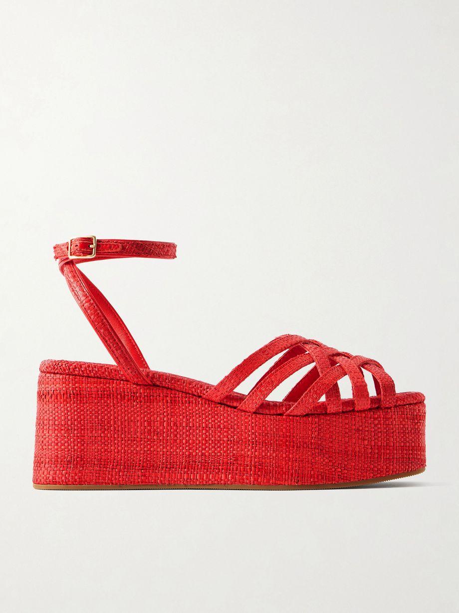 Channing raffia platform sandals by LOEFFLER RANDALL Channing raffia platform sandals by LOEFFLER RANDALL