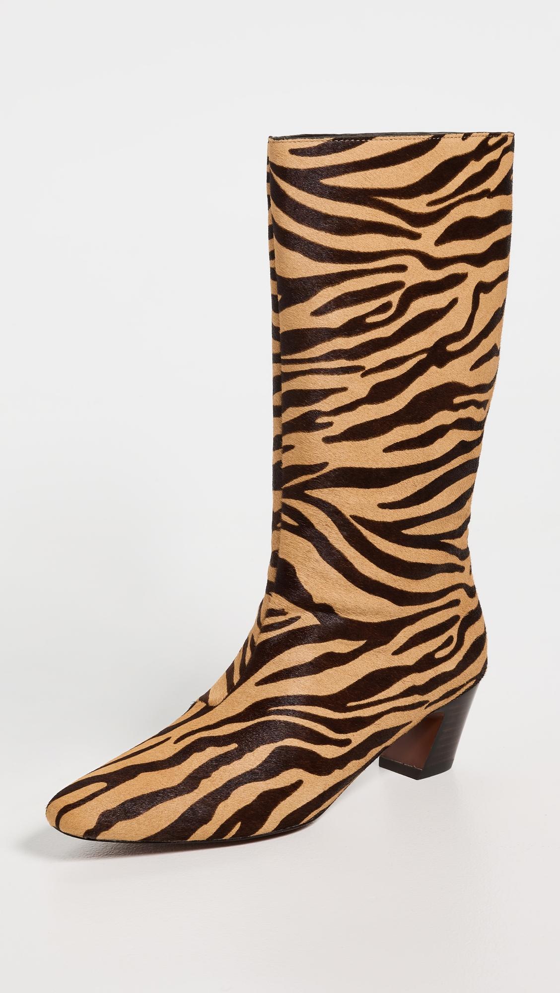 Cleo Kicked Heel Calf Boots by LOEFFLER RANDALL