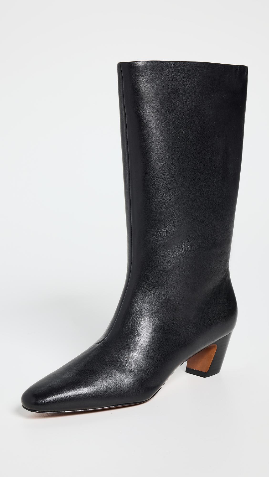 Cleo Kicked Heel Calf Boots by LOEFFLER RANDALL