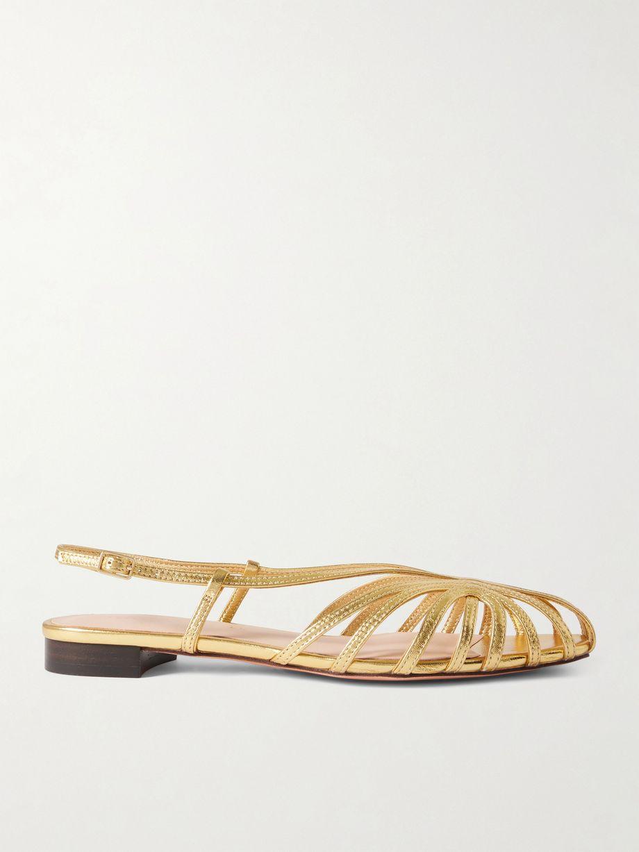 Devon metallic leather sandals by LOEFFLER RANDALL