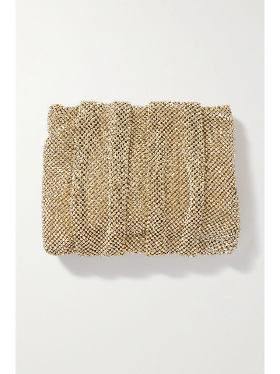 Ember embellished mesh clutch by LOEFFLER RANDALL