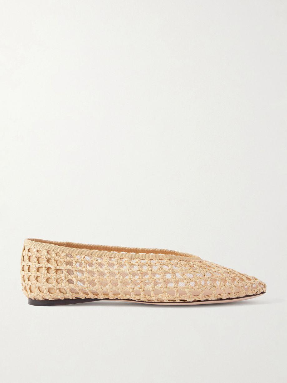 Emery crocheted raffia ballet flats by LOEFFLER RANDALL