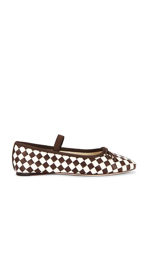Loeffler Randall Leonie Flat in Chocolate,Cream by LOEFFLER RANDALL