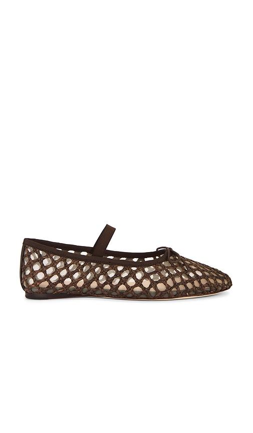 Loeffler Randall Leonie Flat in Chocolate by LOEFFLER RANDALL