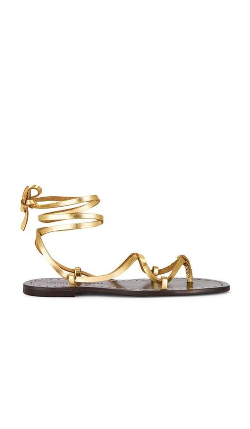 Loeffler Randall Lianna Sandal in Metallic Gold by LOEFFLER RANDALL