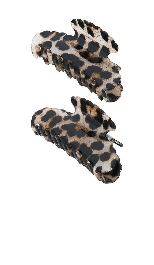 Loeffler Randall Loeffler Yuri Scallop Acetate Clip Set in Brown by LOEFFLER RANDALL