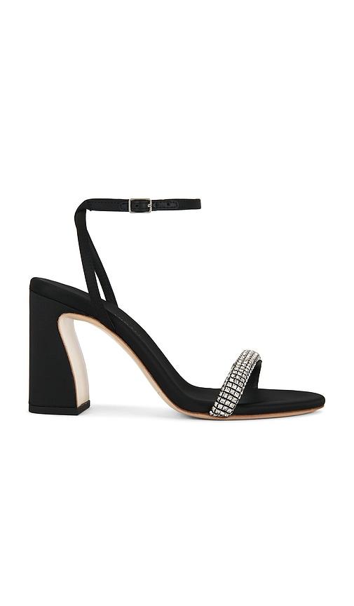 Loeffler Randall Malia Curved Sandal in Black by LOEFFLER RANDALL