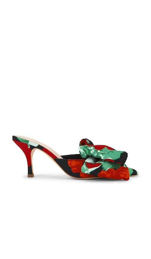 Loeffler Randall Margot Bow Mule in Red,Green by LOEFFLER RANDALL
