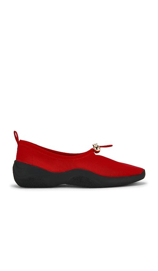 Loeffler Randall Raina Mesh Aqua Shoe in Red by LOEFFLER RANDALL
