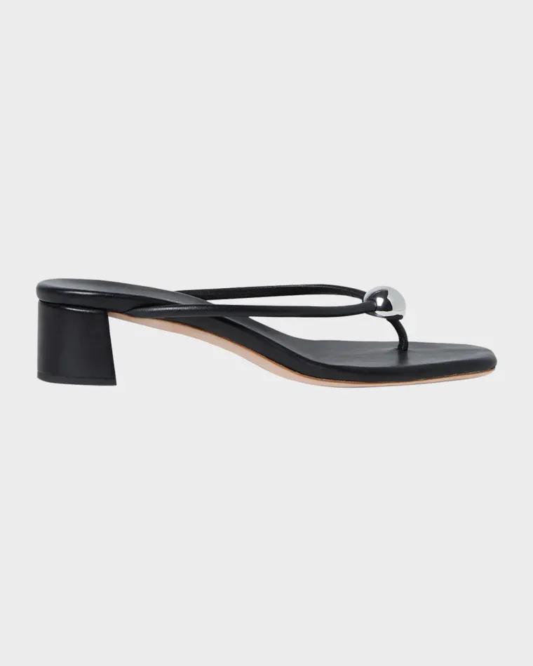 Odessa Leather Heeled Mules by LOEFFLER RANDALL