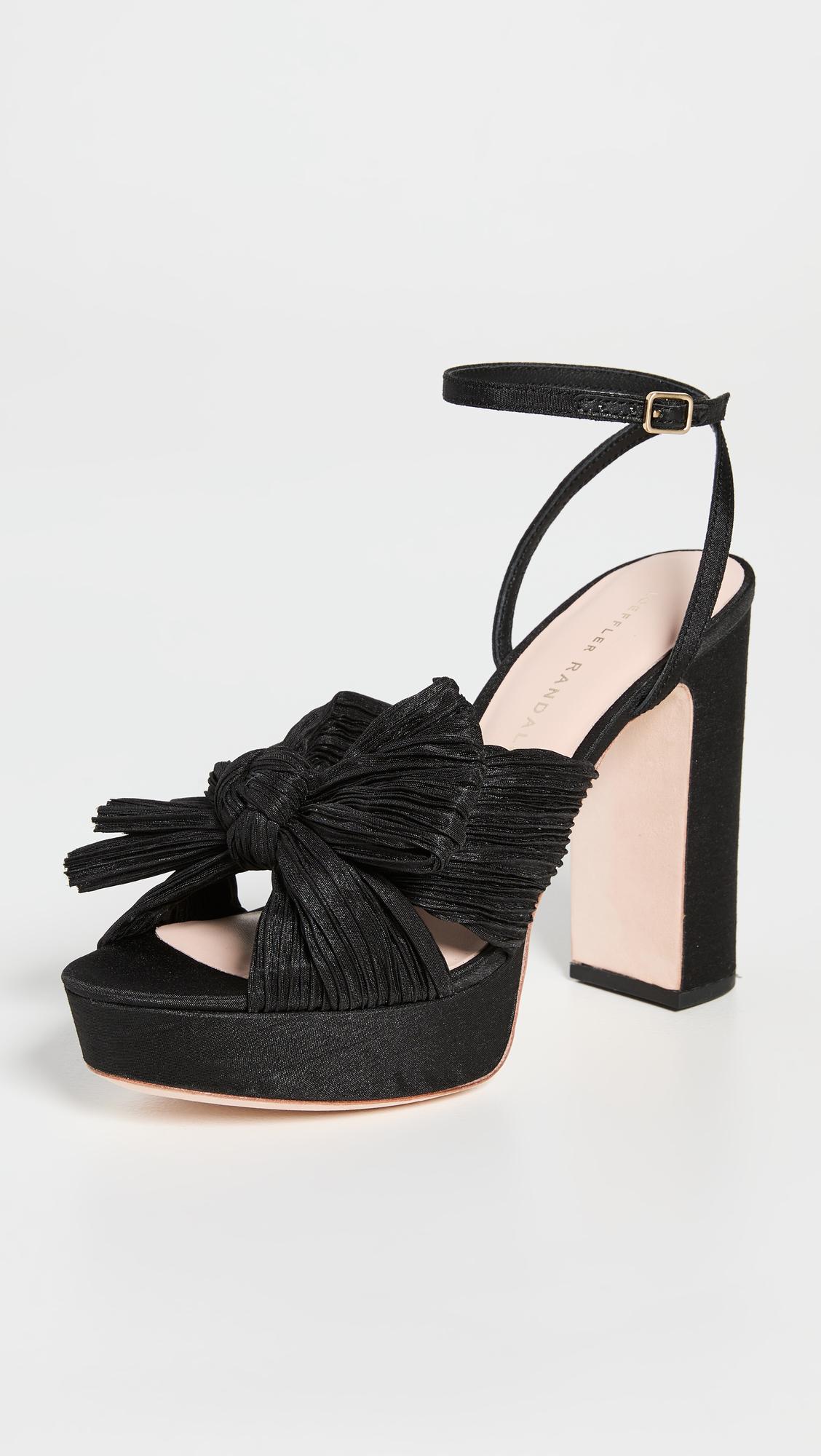 Pleated Platform Sandals by LOEFFLER RANDALL