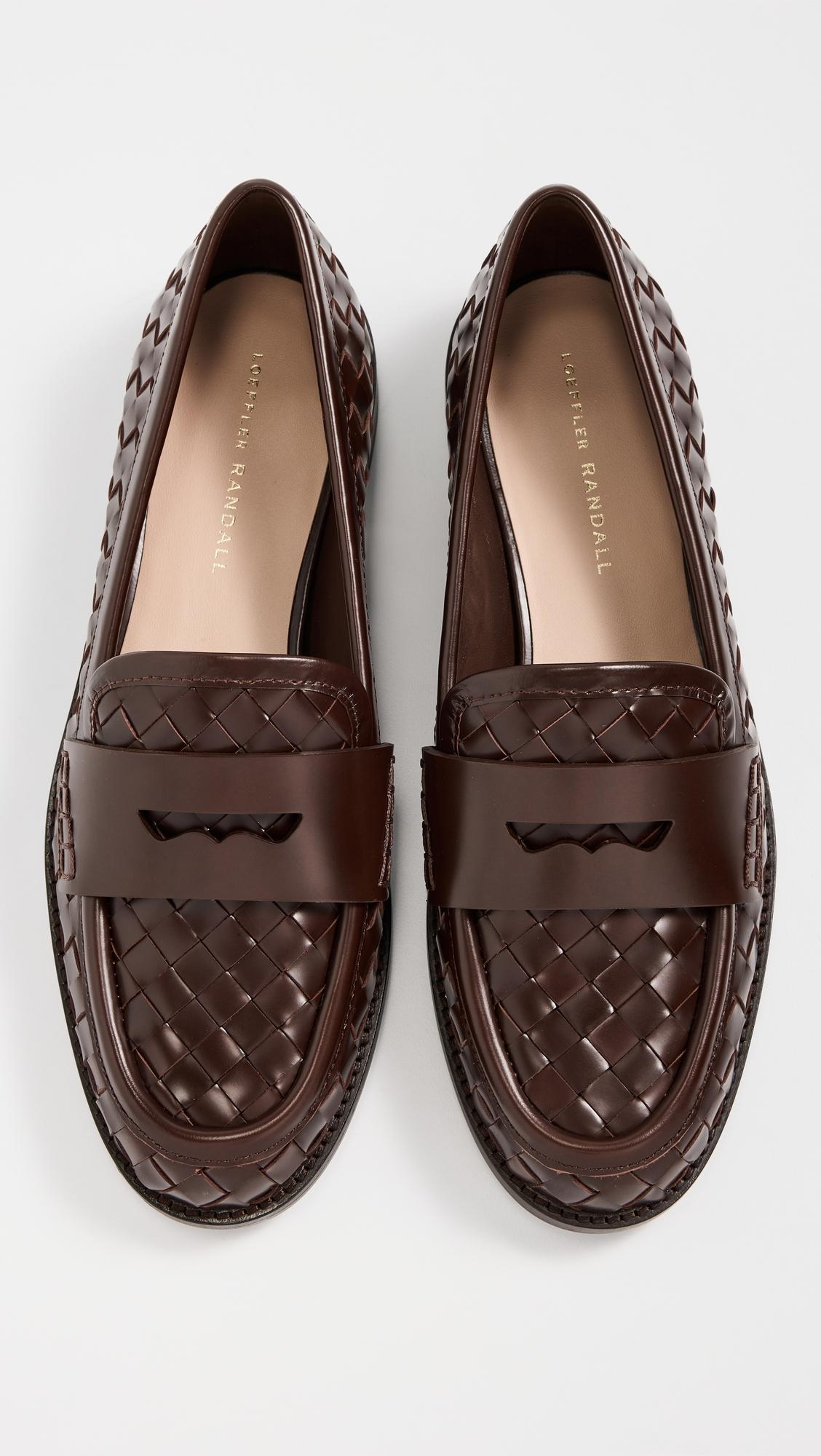 Rachel Woven Leather Loafers by LOEFFLER RANDALL