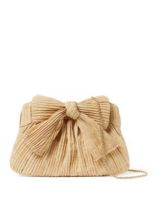 Raffia Bow Clutch by LOEFFLER RANDALL